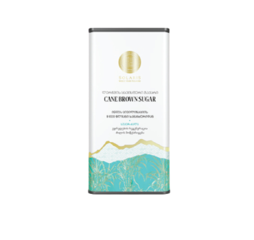 „სოლარის“ შაქარი ყავისფერი ლერწმის 280 გ 
