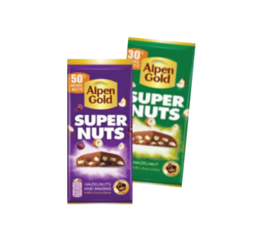 „ალპენ გოლდი“ შოკოლადის ფილა 120 გ 
