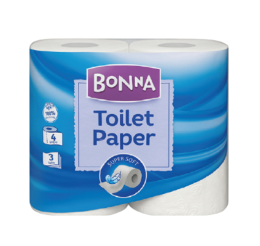 „ბონნა“ საპირფარეშოს ქაღალდი 4 ც. 
