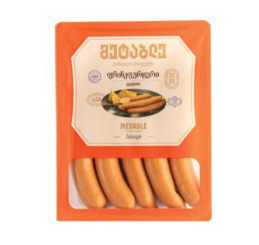 მეტაბლე სოსისი ყველით 
