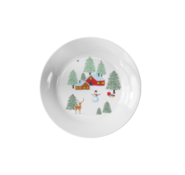 თეფში საახალწლო ზამთრის ზღაპარი 19სმ
