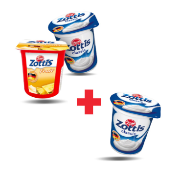 „ზოტი“ იოგურტი 0.3% 115 გ (2+1)
